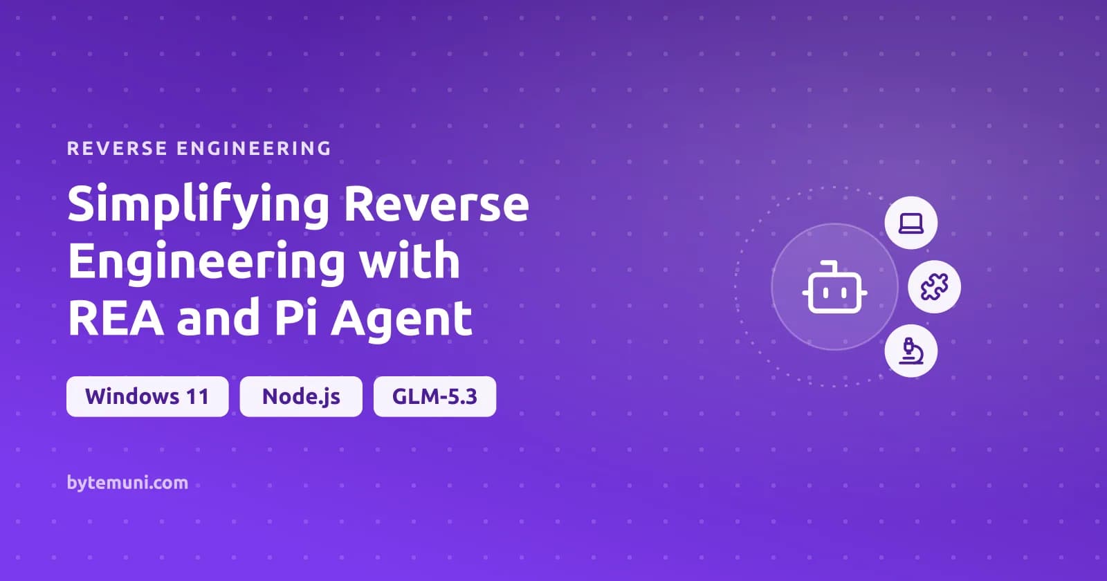 Simplifying Reverse Engineering with REA and Pi Agent — reverse engineering cover illustration